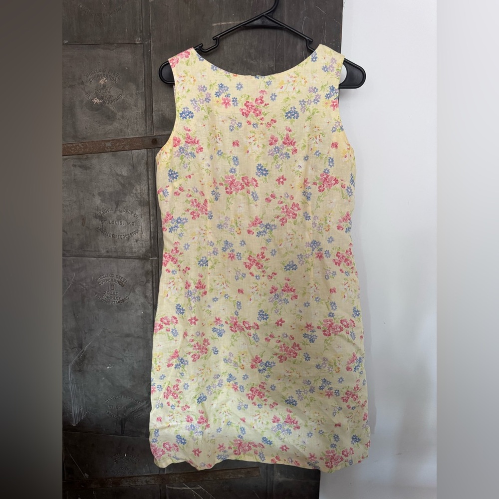 Liz Claiborne Floral Mini Dress - Pink, Blue, Yellow
